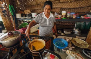 Staying with a host family